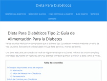 Tablet Screenshot of dietaparadiabeticos.org
